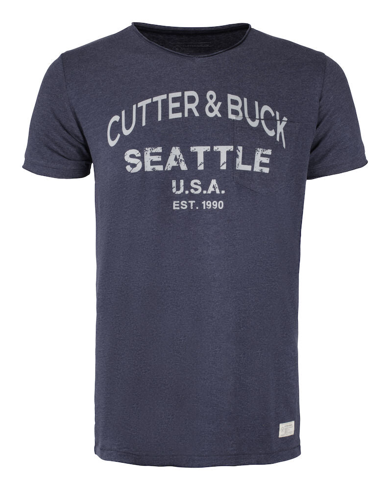 Pacific City Tee Men Denim Blue S