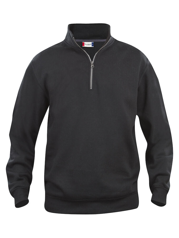 Basic Half Zip Black
