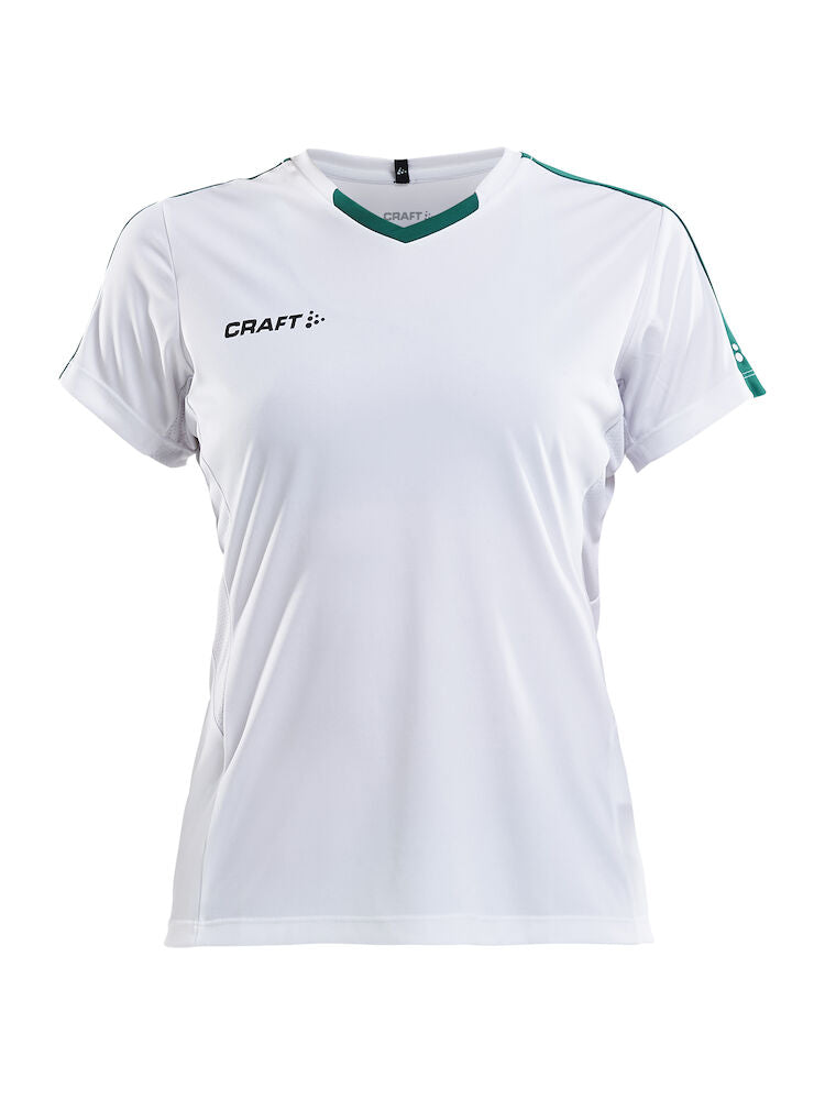 Progress Jersey Contrast W White/Team Green