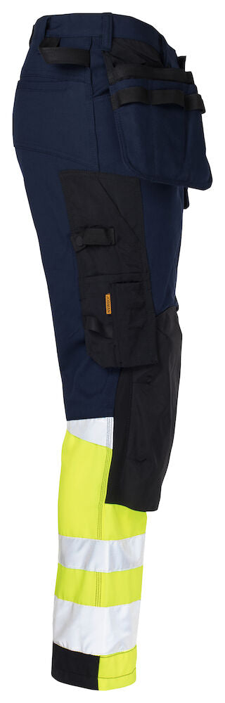 2134 Craftsman Trousers Core Stretch Hi-Vis navy/yellow