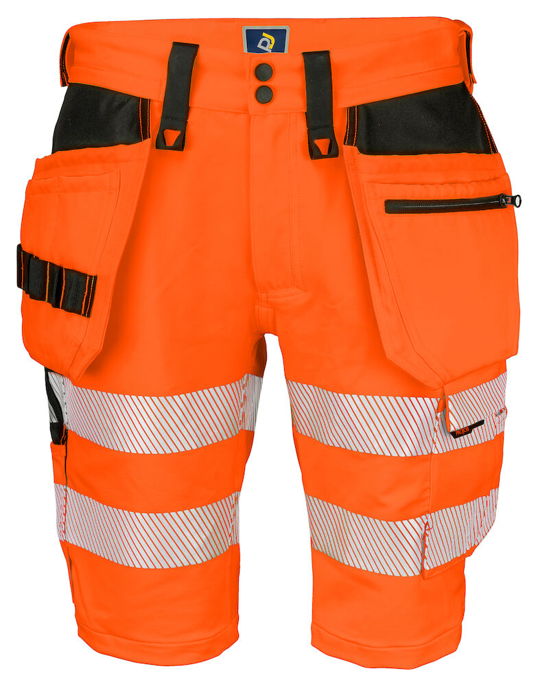 6575 Shorts Stretch Orange/Black C44
