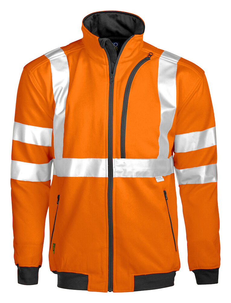 6103 SWEATSHIRT, FULL ZIP EN ISO 20471 CLASS 3