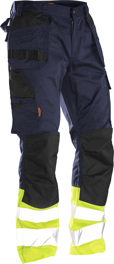 HV Håndverksbukse kl 1 Marine/Gul C42