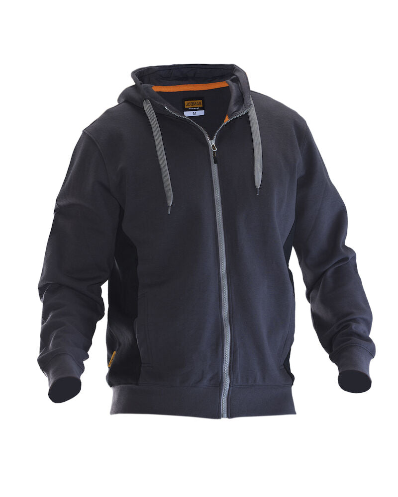 Sweatshirt Hoodie Dark Grey/Bl XXS