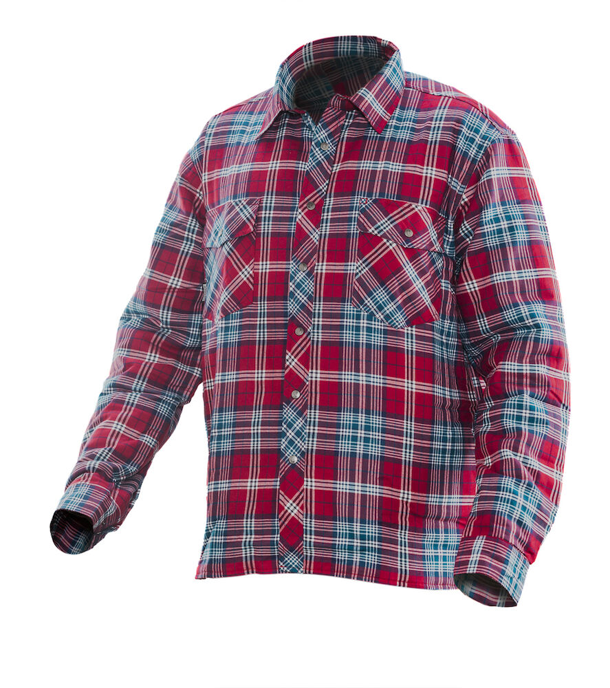 Worker Shirt w/padding Red/Petrol S
