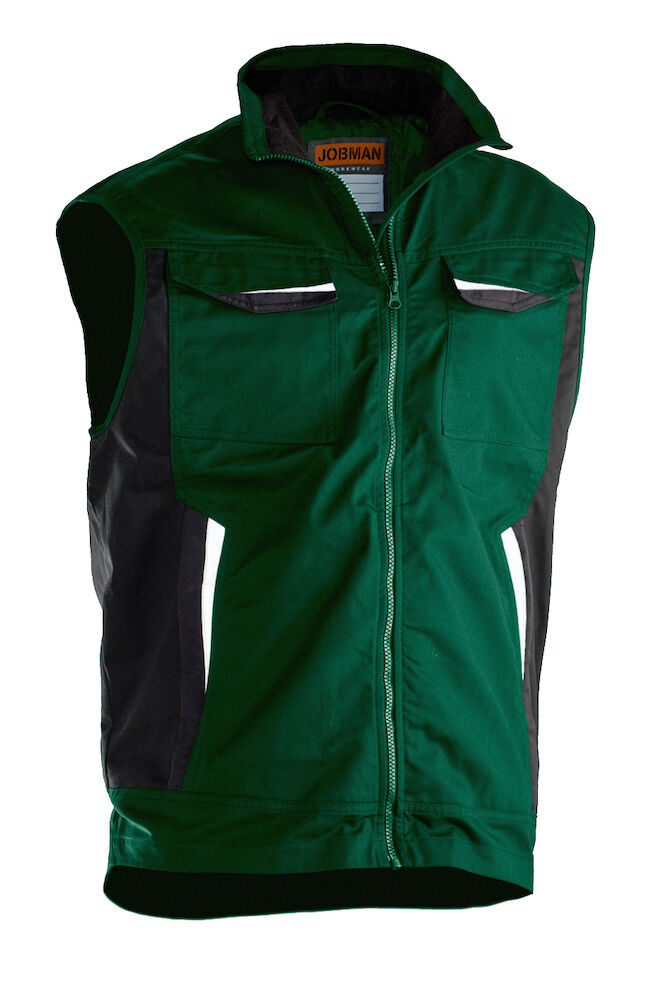 Poly Cotton Vest Forest Green XS