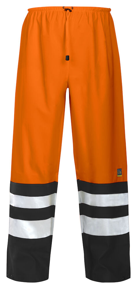 6504 Regnbukse Hv-3 Orange/Black XS