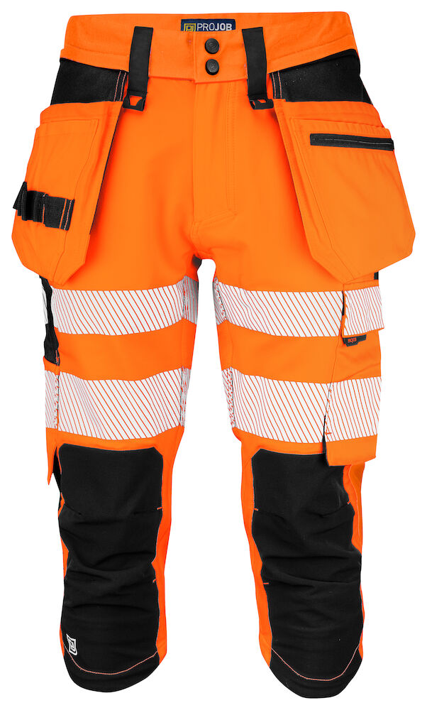 6577 3/4 Pant Stretch Orange/Black C44