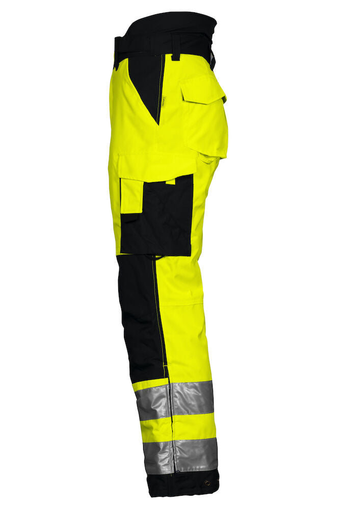 6514 PADDED WAISTPANTS EN ISO 20471 CLASS 2 Yellow/Black