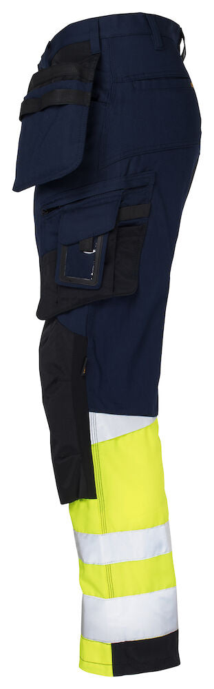 2134 Craftsman Trousers Core Stretch Hi-Vis navy/yellow
