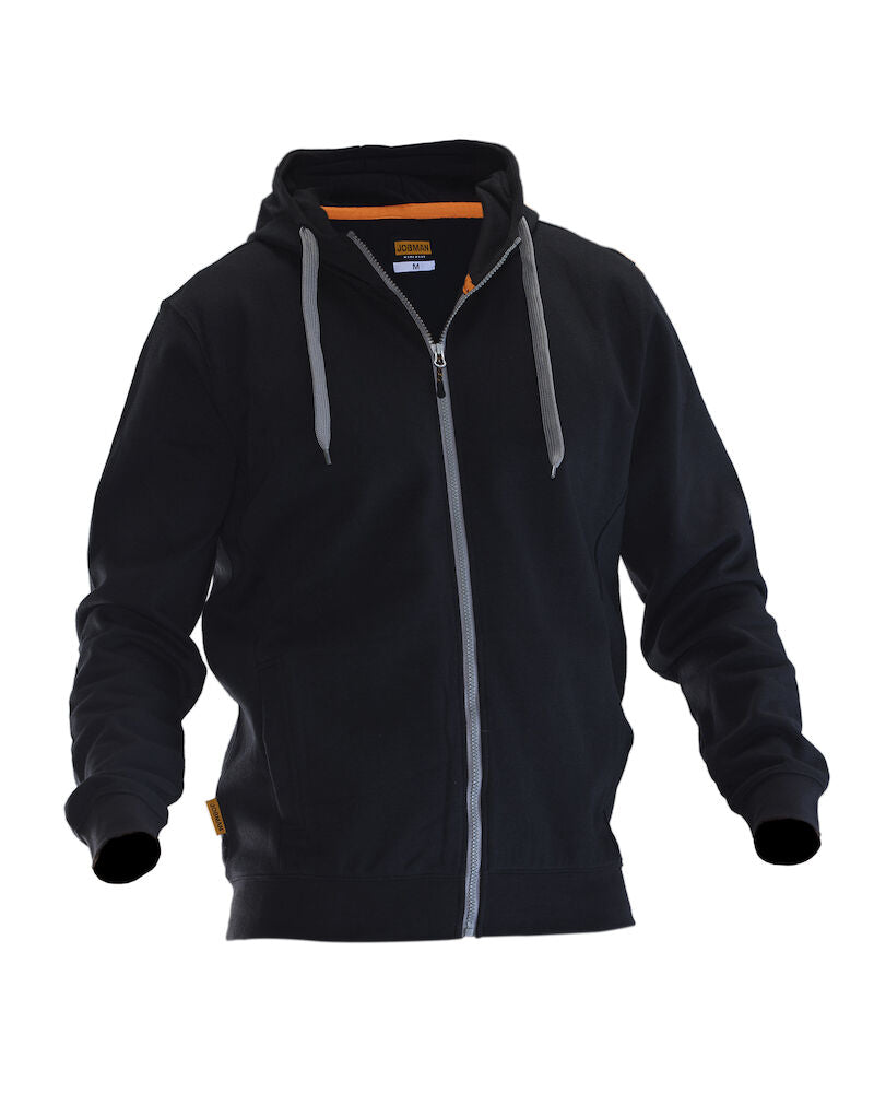 Sweatshirt Hoodie Black/Black XXS