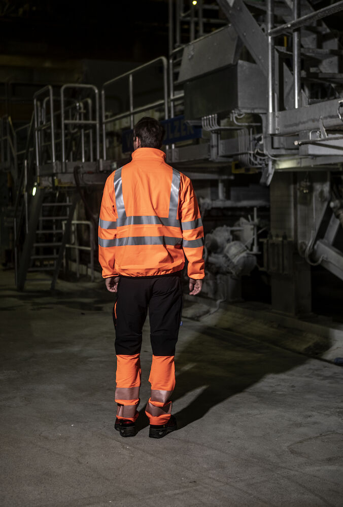 6528 SERVICE PANT STRETCH EN ISO 20471 CLASS 1