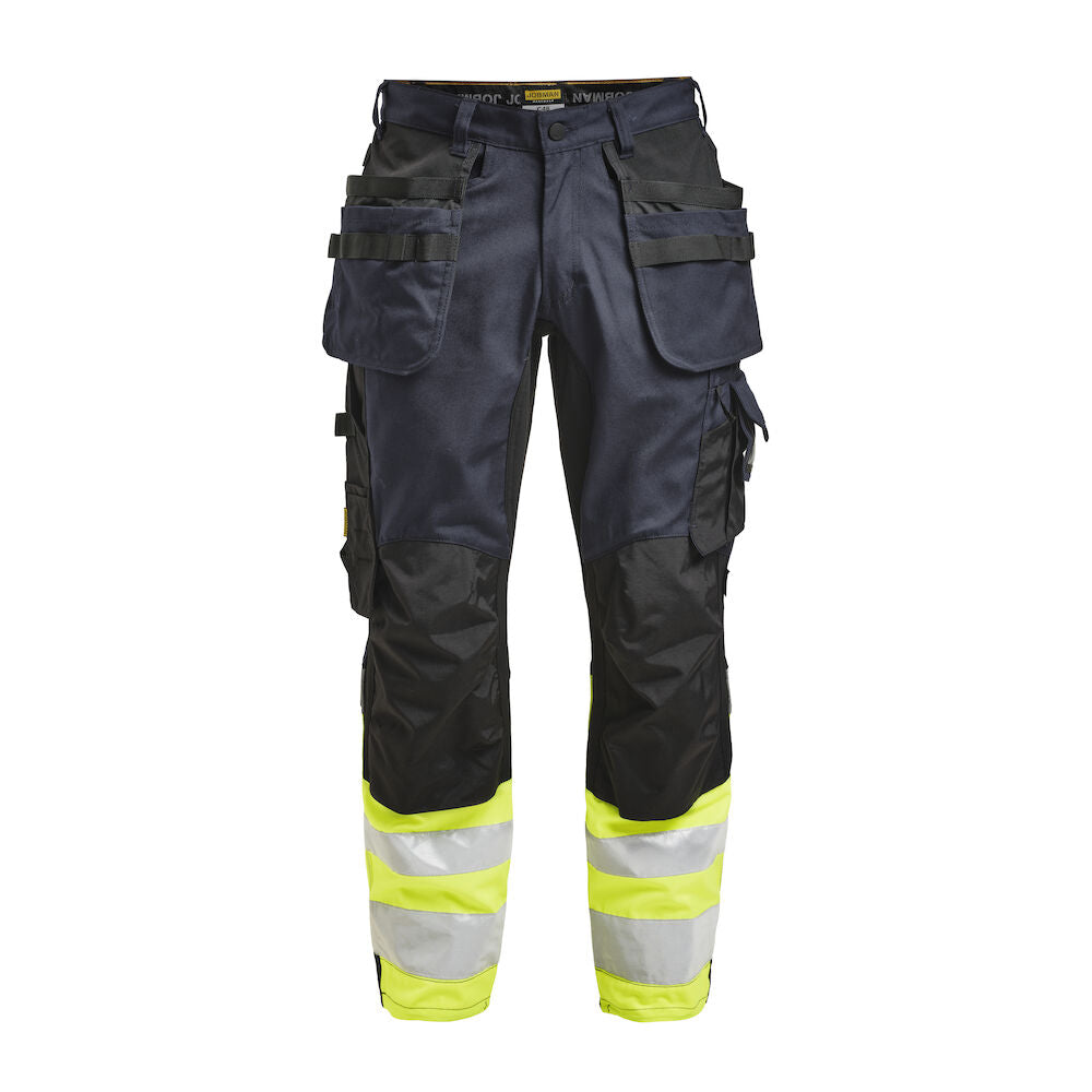 2134 Craftsman Trousers Core Stretch Hi-Vis navy/yellow