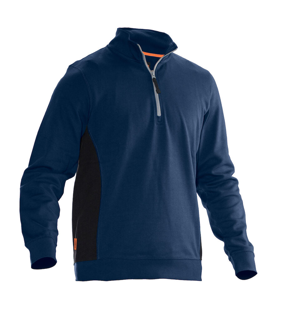Sweatshirt 1/2 Zip Navy/Black XXS