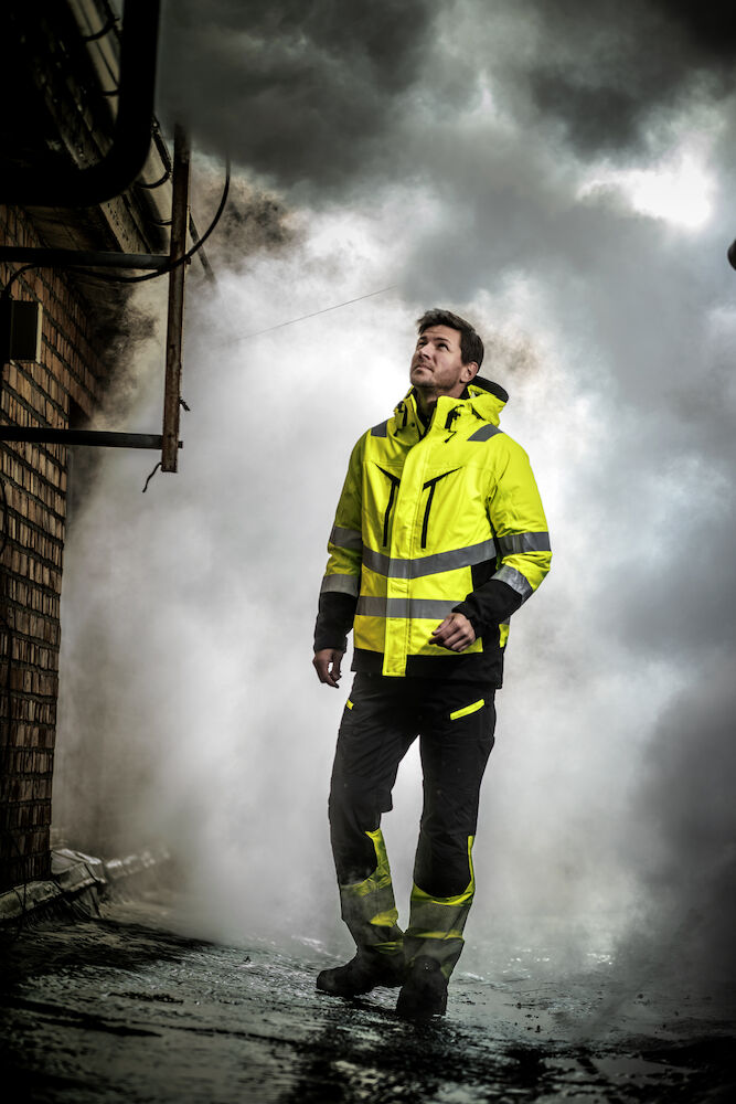6528 SERVICE PANT STRETCH EN ISO 20471 CLASS 1