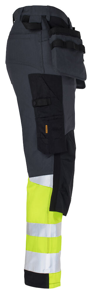 2134 Craftsman Trousers Core Stretch Hi-Vis dark grey/yellow