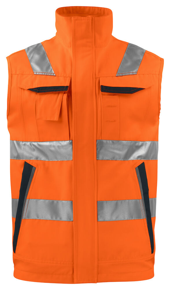 6711 Vest HV Orange/Black XS