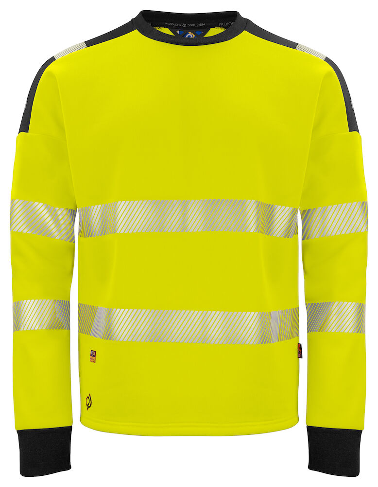 6108 Sweatshirt Hi Viz Yellow/Black XS
