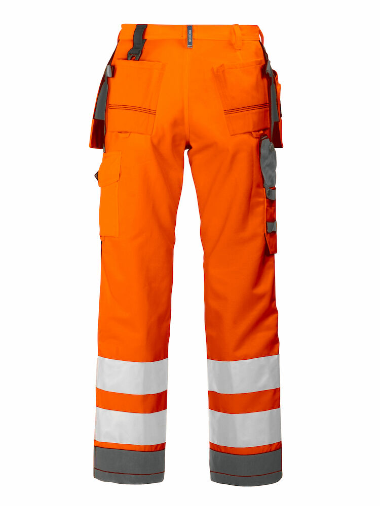 6506 WAISTPANTS EN ISO 20471 CLASS 2 Orange/Grey